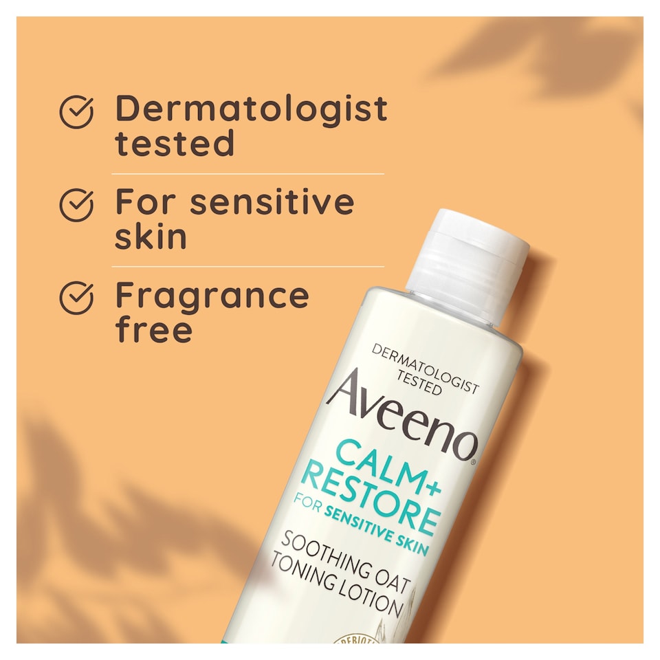 image 1 of Aveeno Face Calm and Restore Soothing Oat Toning Lotion 200ml