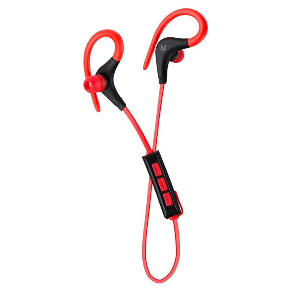 Kitsound Race Btooth Sports Over Ear Black Red