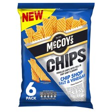 McCoys Chip Shop Slt & Vngr Crisp 6x25g