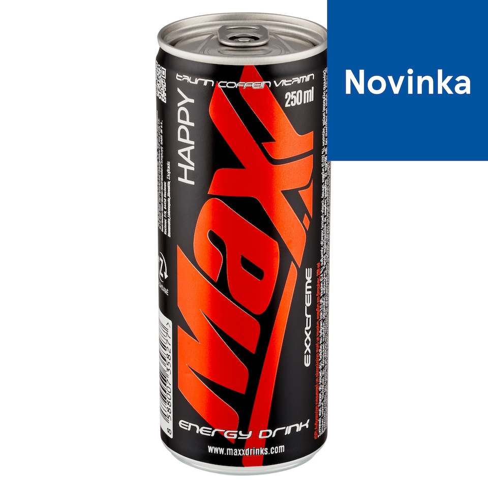 Maxx Exxtreme Happy sýtený energetický nápoj 250 ml