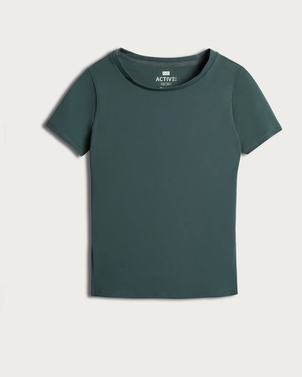 image 1 of F&F Active Quick Dry Top in Green