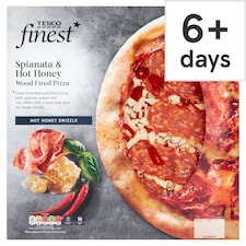 Tesco Finest Spianata And Hot Honey Wood Fired Pizza 465G