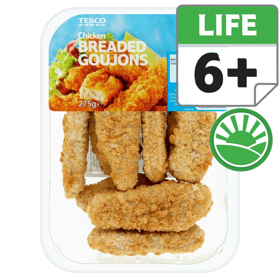 Tesco Breaded Chicken Goujons 275G