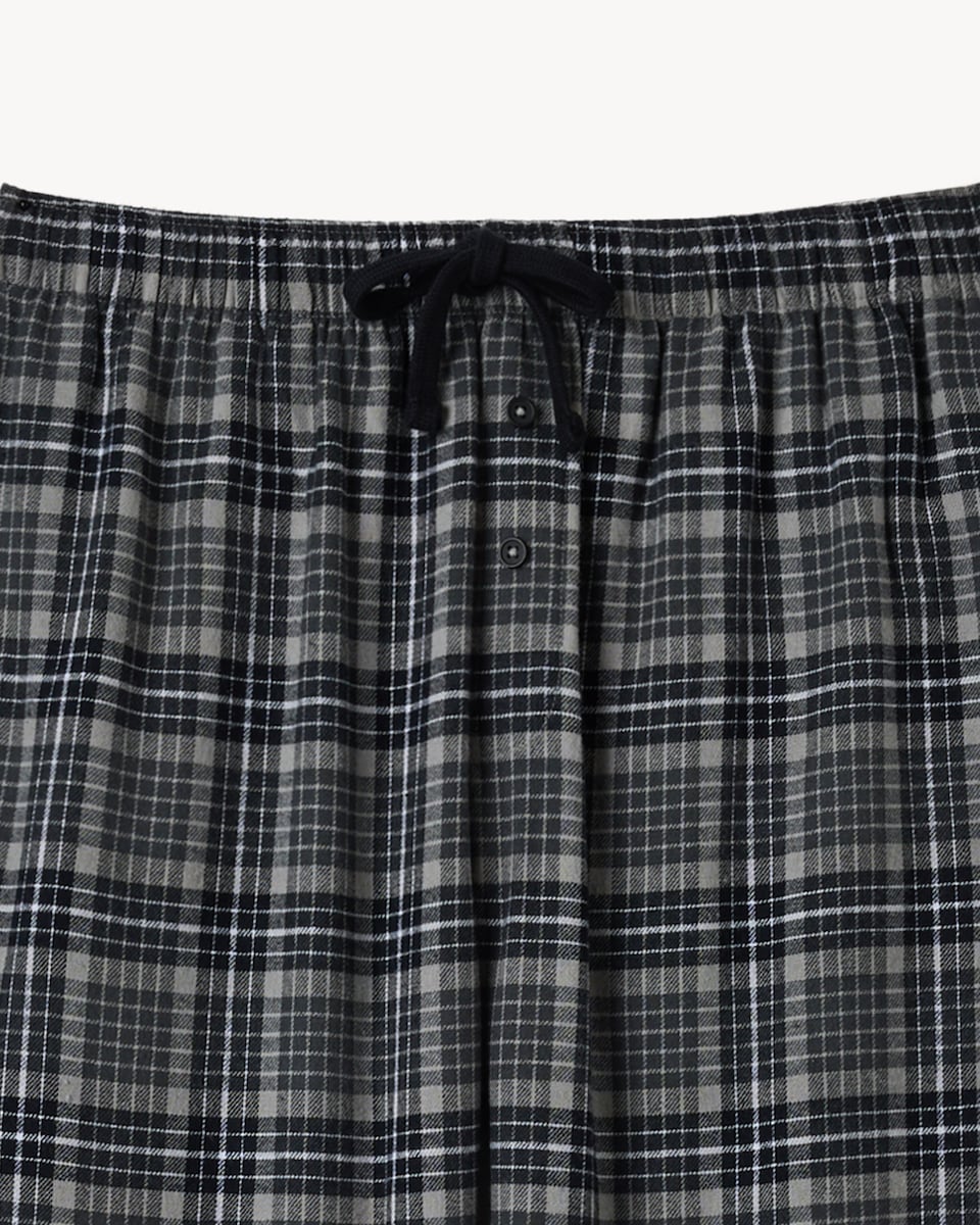 image 1 of F&F Pure Cotton Check Pyjama Bottoms in Multi