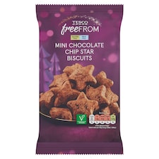 Tesco Free From Chocolate Chip Mini Star Biscuits 75G