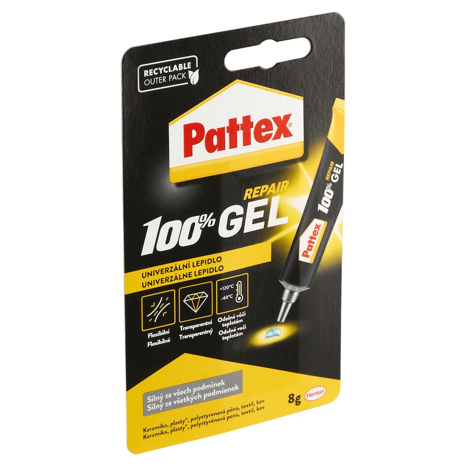 Obrázek 1 pro produkt Pattex Repair 100% Gel univerzální lepidlo 8g