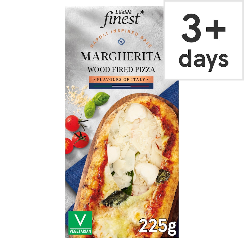Tesco Finest Margherita Wood Fired Pizza 225g