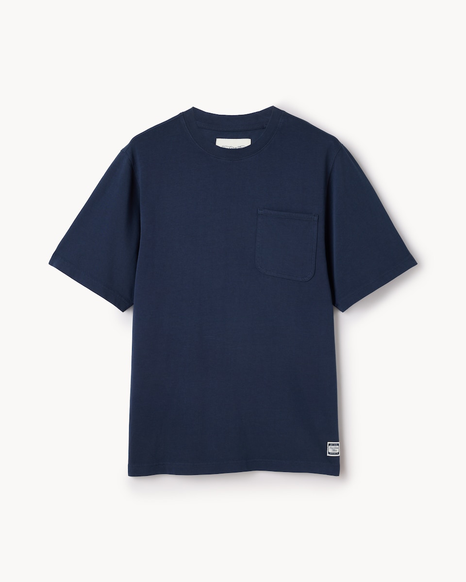 image 1 of RDA Pure Cotton Pocket T-Shirt in Navy