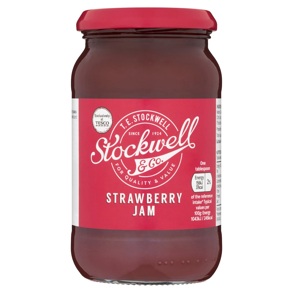 Stockwell & Co Strawberry Jam 454G