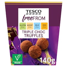 Tesco Free From Triple Chocolate Truffles 140G
