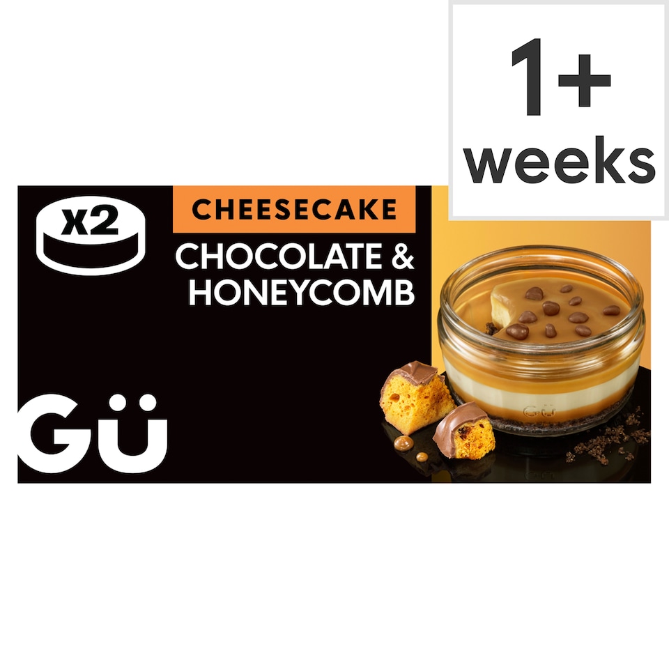 image 1 of Gü Honeycomb Zillionaire Cheesecake Dessert 2 x 86.5g