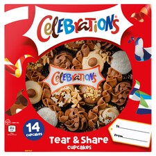 Celebrations Tear and Share 14 cupcakes