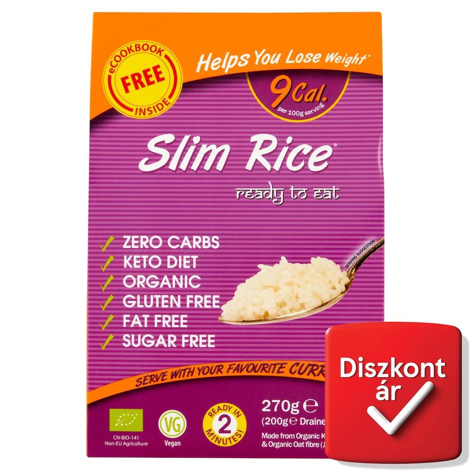 Slim Rice főtt rizs helyettesítő 270 g