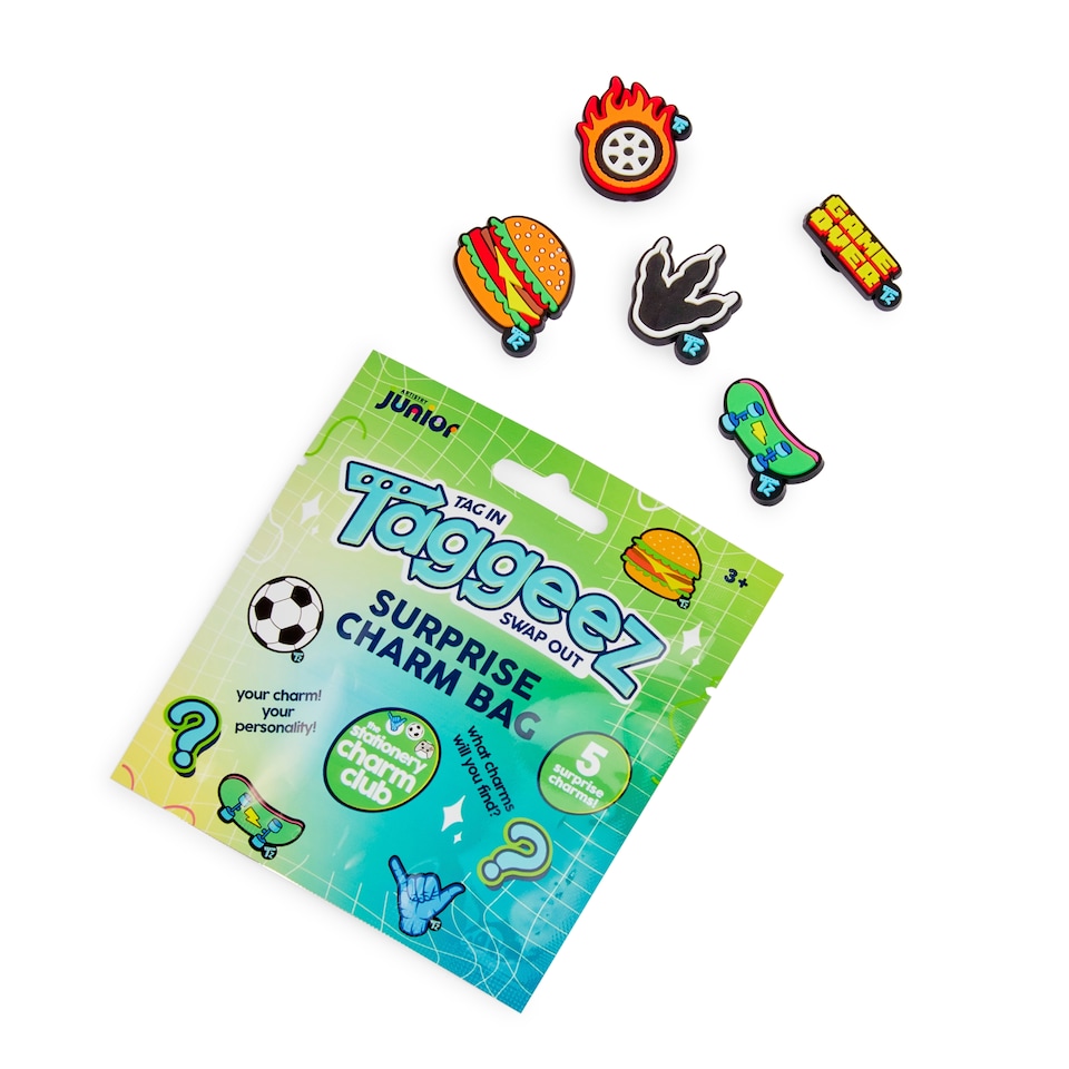 image 1 of Taggeez Surprise 5 Charm Bag Assorted Blue