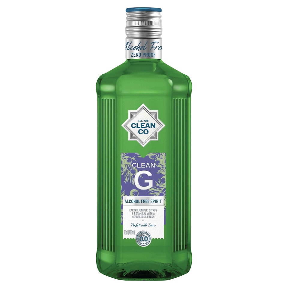 image 1 of Clean Co Non-Alcoholic Botanical Spirit - Crisp Dry 70cl