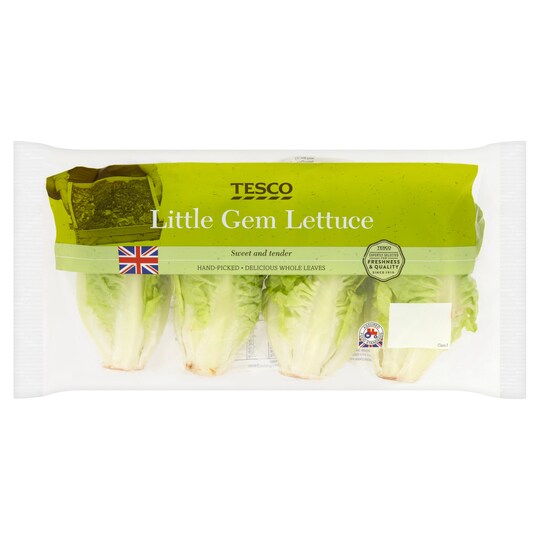 Tesco Little Gem Lettuce 4 Pack Tesco Groceries