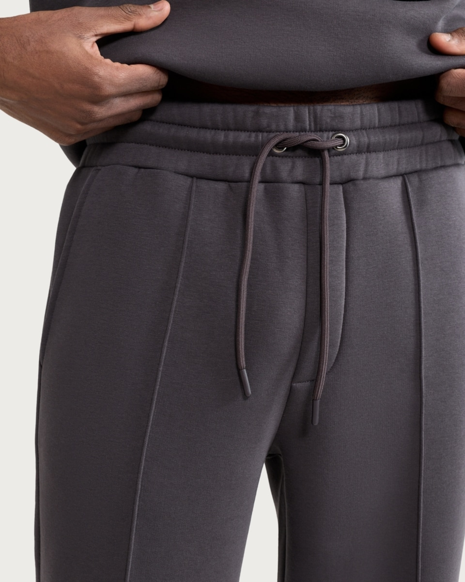 image 1 of F&F Cotton Rich Seam Detail Drawstring Joggers in Grey