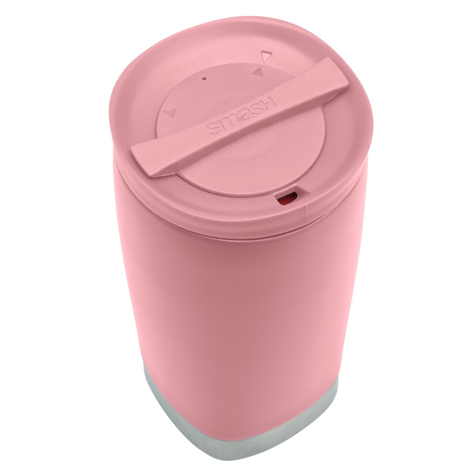 image 1 of Smash Pink Twist & Lock Coffee Cup 350ml