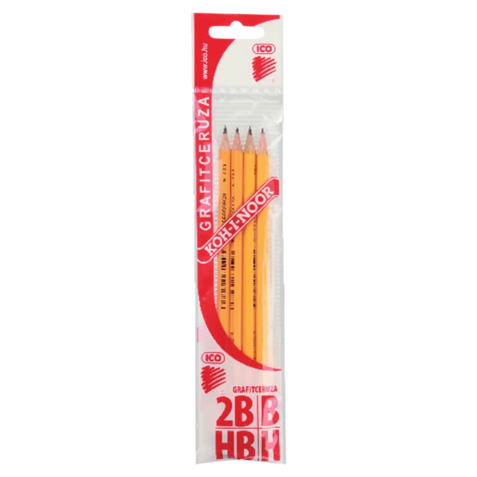 ICO Koh-I-Noor grafitceruza H, HB, B, 2B 4 db