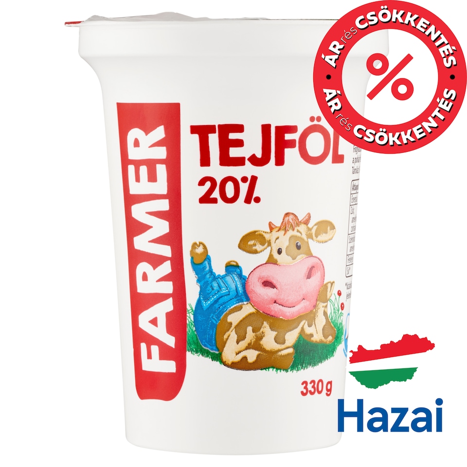 Farmer tejföl 20% 330 g 1. kép