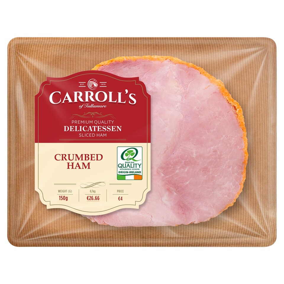 Carroll's Of Tullamore Deli Crumbed Ham 150G