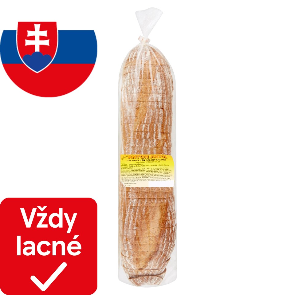 Pekáreň Anton Antol Chlieb dlháň balený krájaný 680 g
