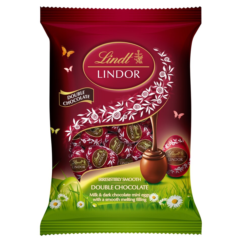 image 1 of Lindt Lindor Double Chocolate Mini Eggs 80G