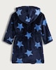 image 2 of F&F Boys Brushed Fleece Star Print Dressing Gown in Multi
