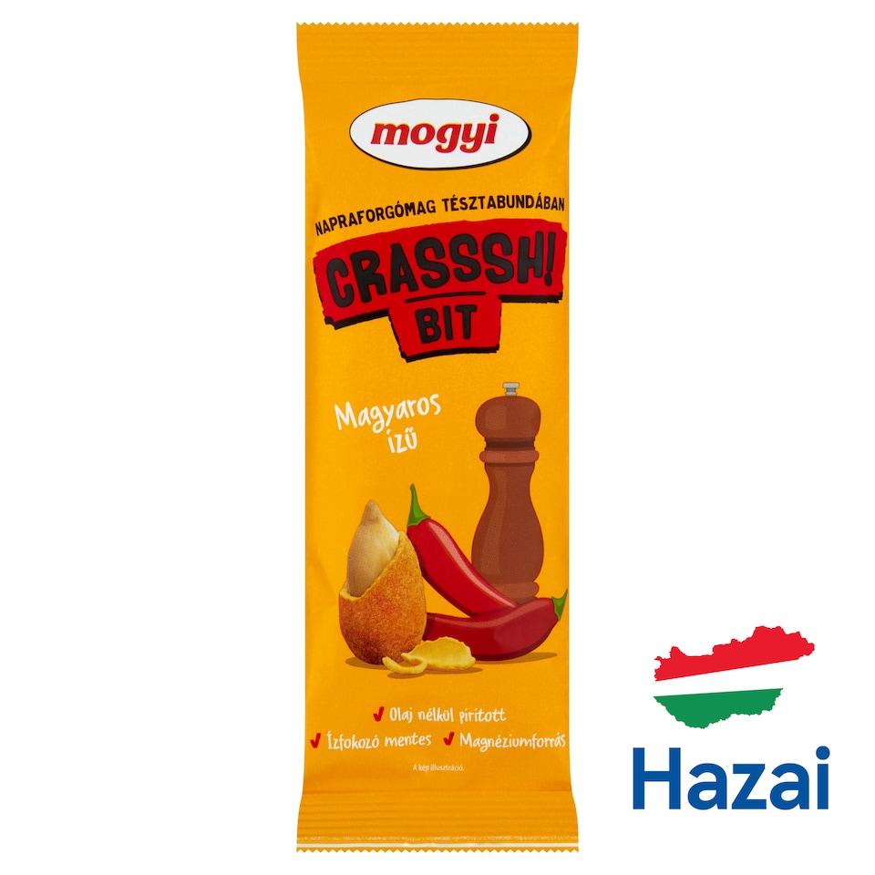 Mogyi Crasssh! Bit napraforgómag magyaros ízű tésztabundában 70 g