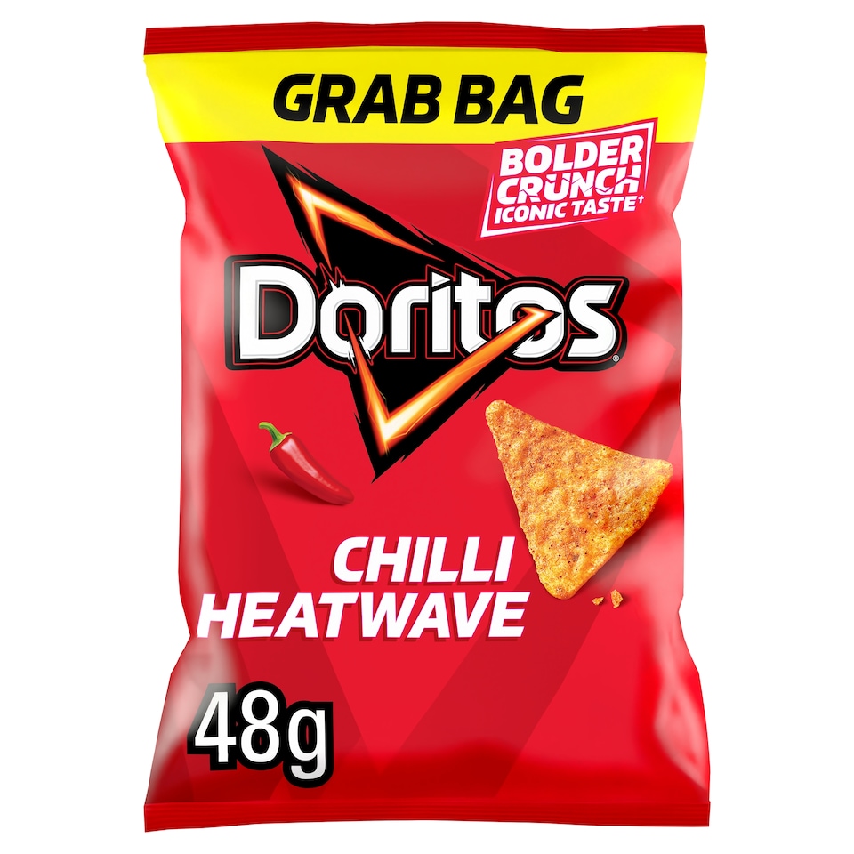 image 1 of Doritos Chilli Heatwave Grab Bag Crisps 48g