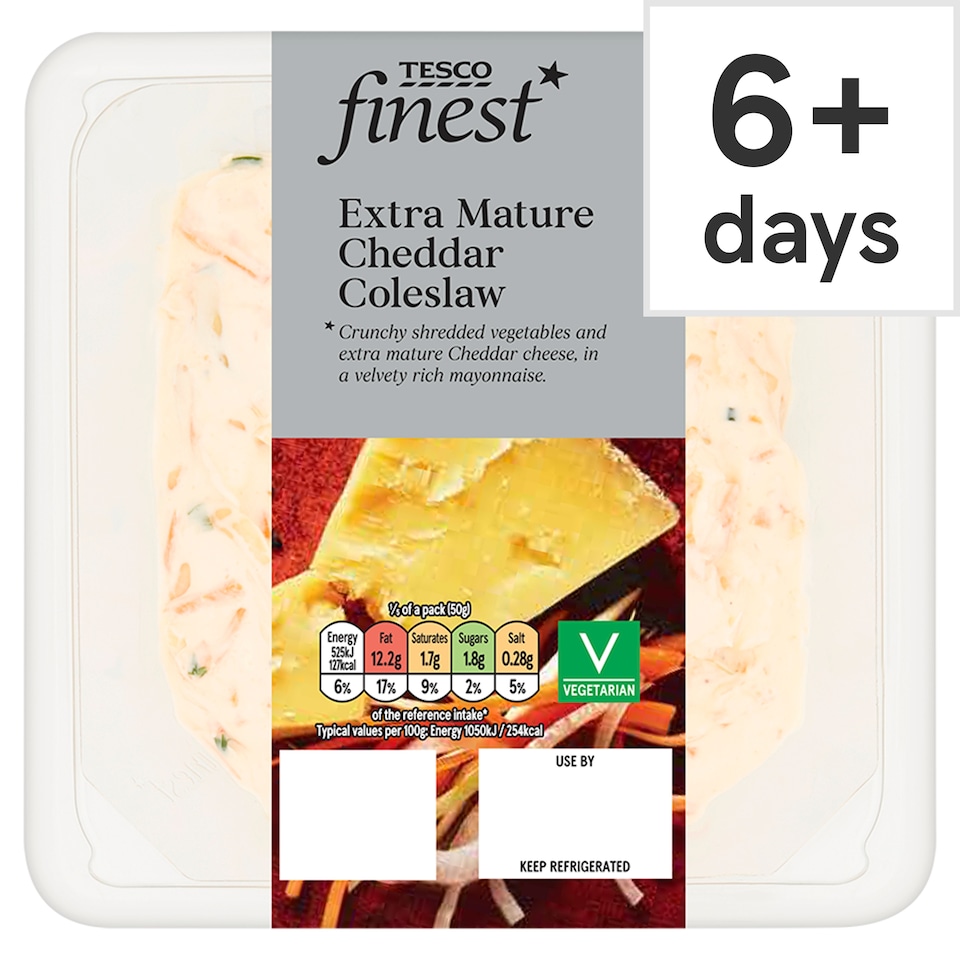 Tesco Finest Extra Mature Cheddar Coleslaw 250g