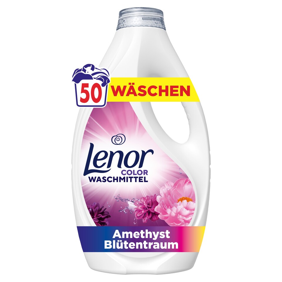 Ariel Folyékony Mosószer, 50 Mosáshoz, + Touch Of Lenor Amethyst Flower  1. kép
