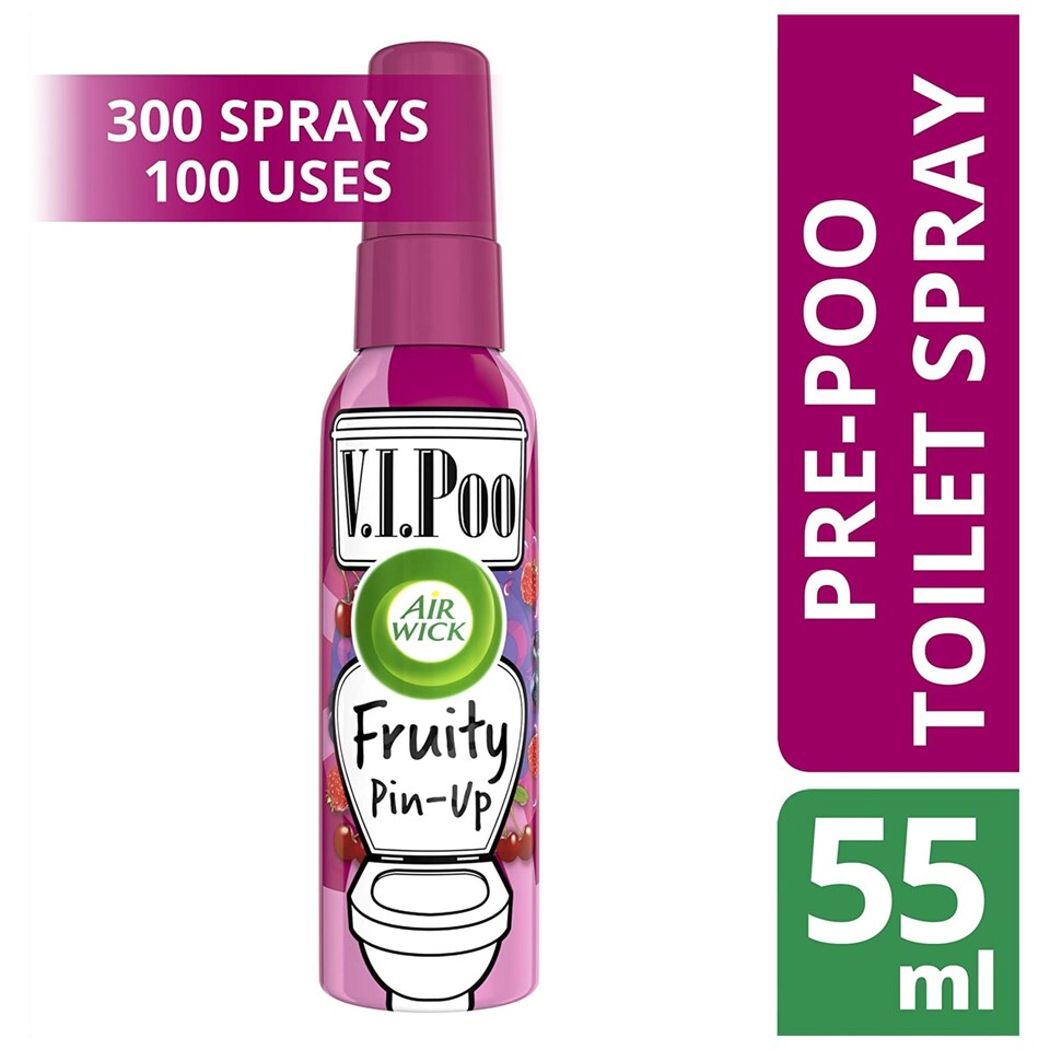 image 1 of Airwick Vipoo Pre-Poo Toilet Spray Fruity 55Ml