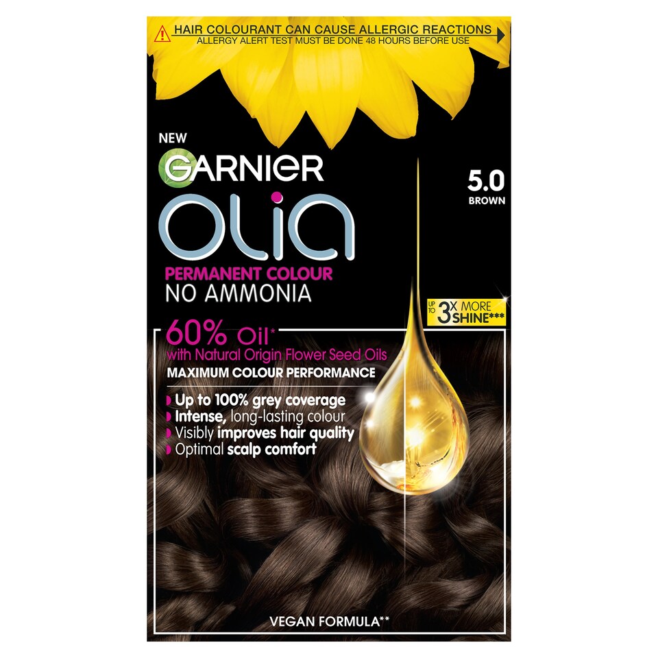 image 1 of Garnier Olia No Ammonia Permanent Hair Dye - 5.0 Brown