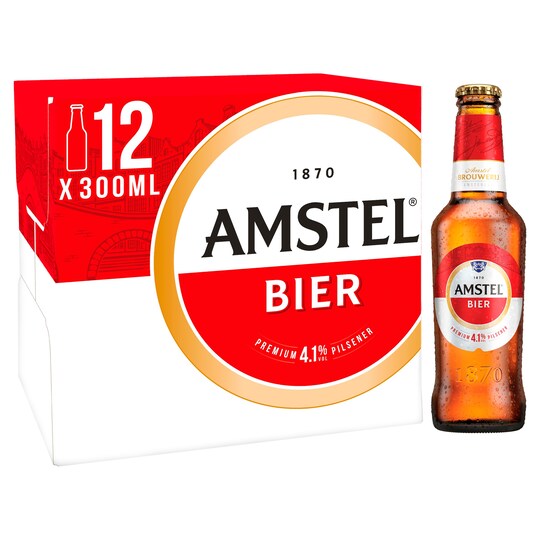 Amstel Bier 12 X 300Ml Tesco Groceries