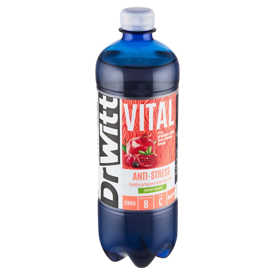 obrázok 1 z Dr Witt Vital Anti Stress príchuť granátové jablko, acai a červené hrozno 750 ml