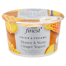 Tesco Finest Yogurt Honey & Stem Ginger Yogurt 150g