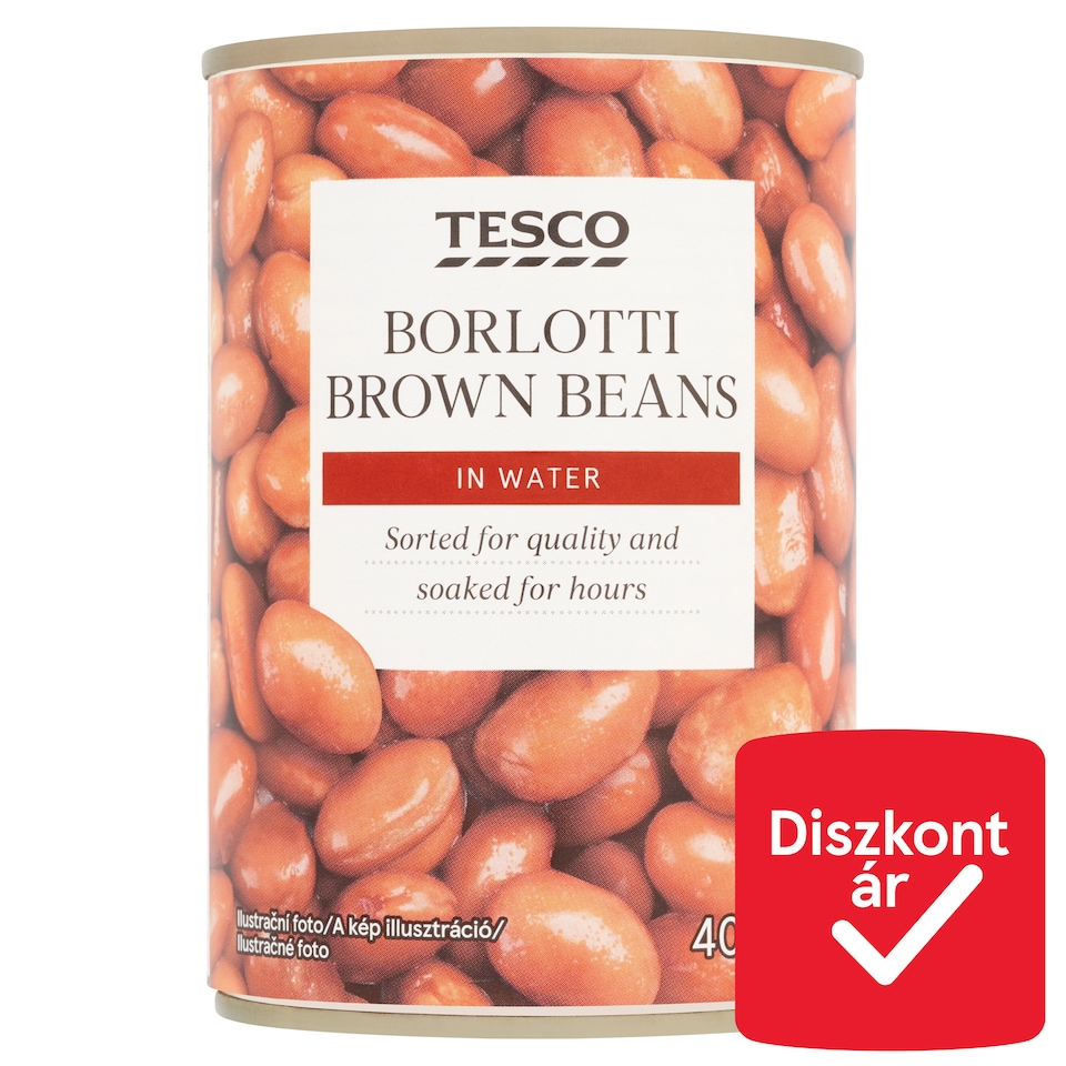 Tesco Borlotti bab vizes lében 400 g