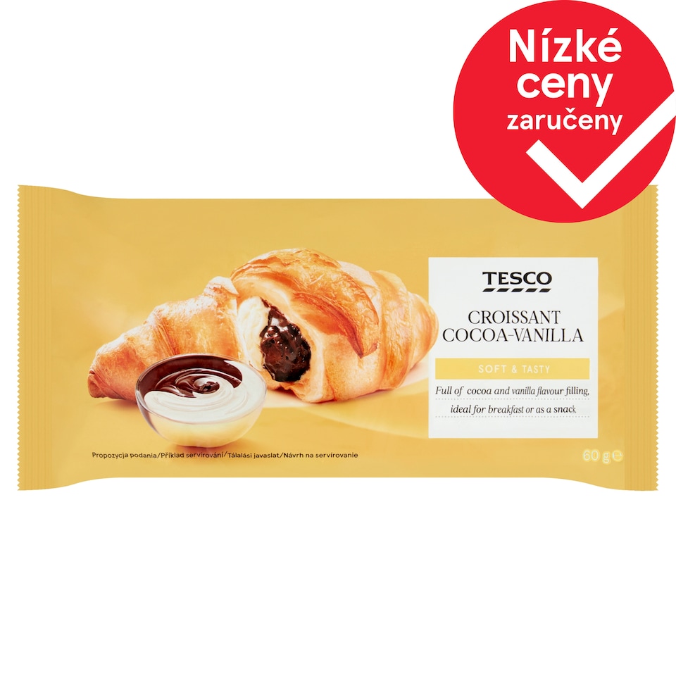 Tesco Croissant Cocoa-Vanilla 60g