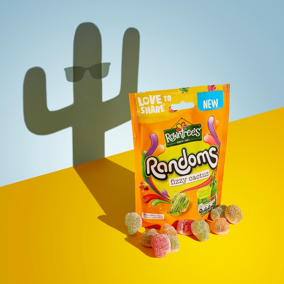 image 1 of Rowntree's Randoms Fizzy Cactuz Sour Sweets 130g