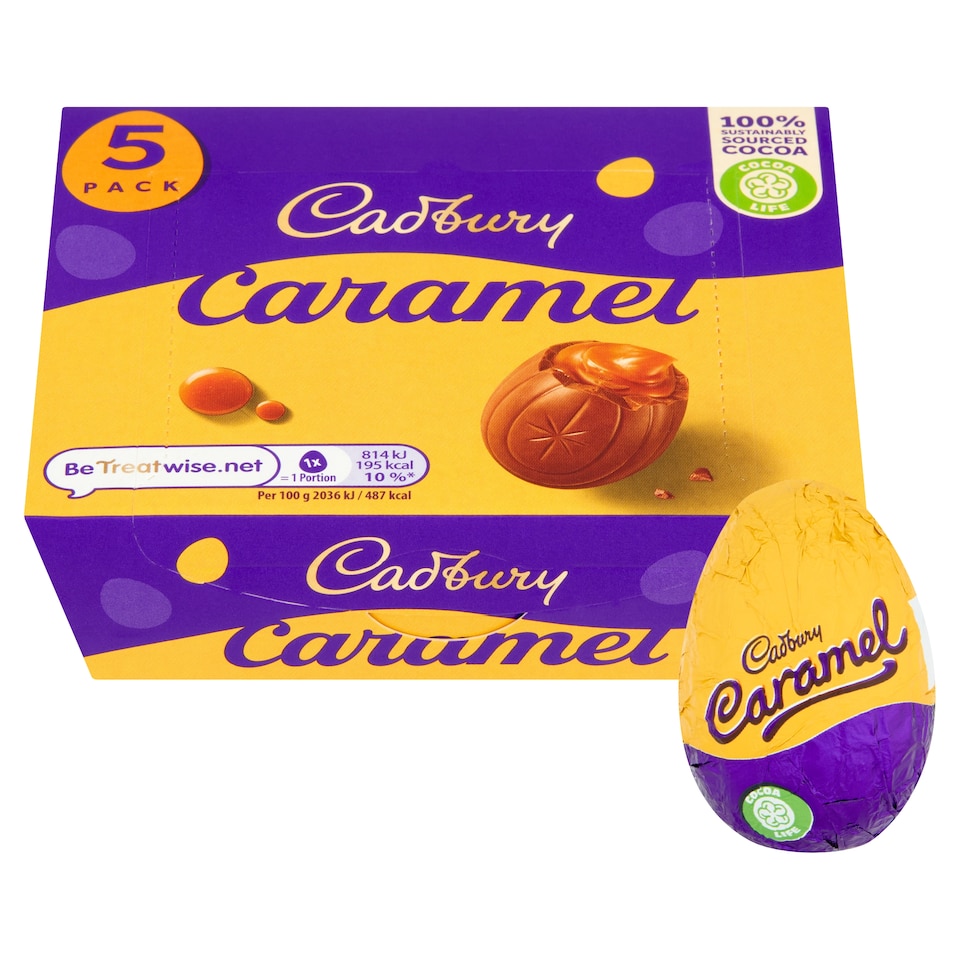 image 1 of Cadbury Caramel Egg 5 Pack 195G
