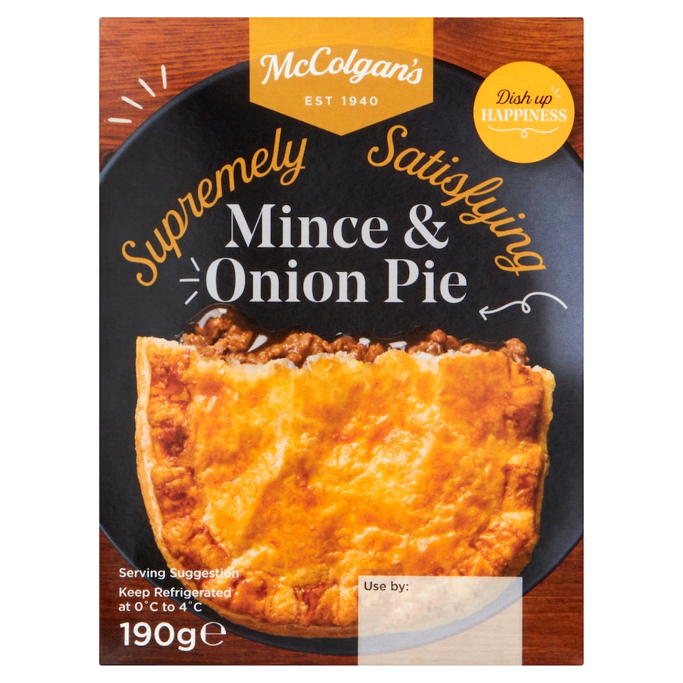 Mccolgans Minced Beef And Onion Pie 190G