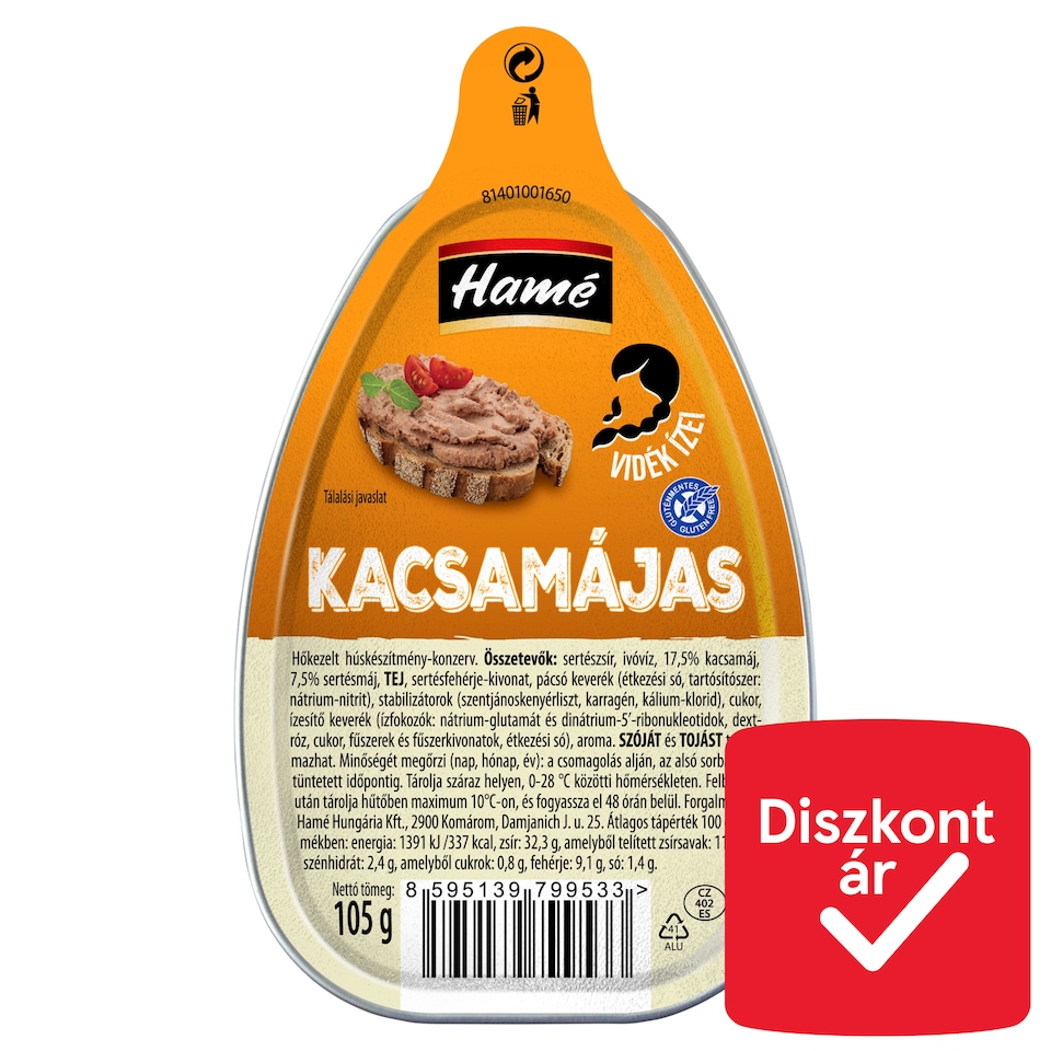 Hamé kacsamájas 105 g