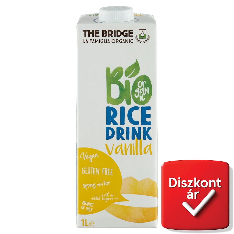The Bridge UHT BIO gluténmentes vaníliás rizsital 1 l