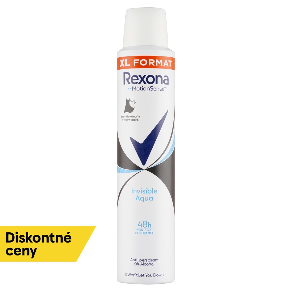 obrázok 1 z Rexona Invisible Aqua compressed antiperspirant sprej 200 ml