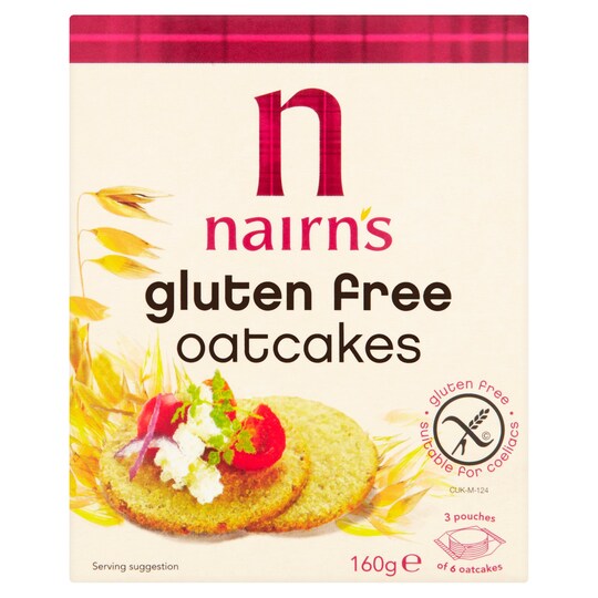 Nairns Gluten Free Oat Cakes 160G Tesco Groceries