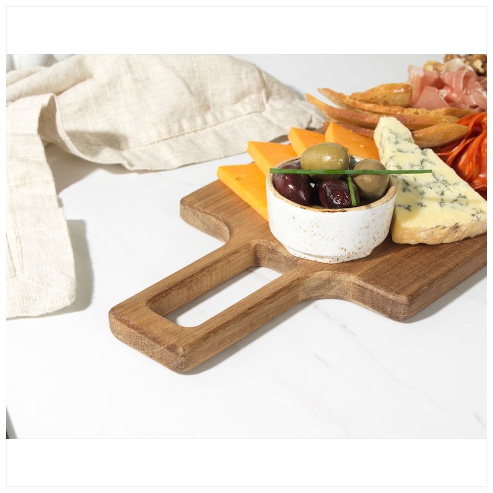 image 1 of Salter Pebble Serving Board Natural Acacia Wood