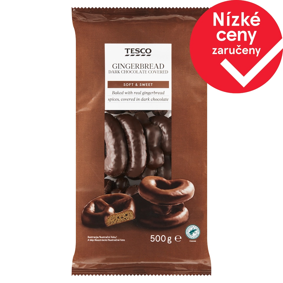 Tesco Perníky v čokoládové polevě 500g