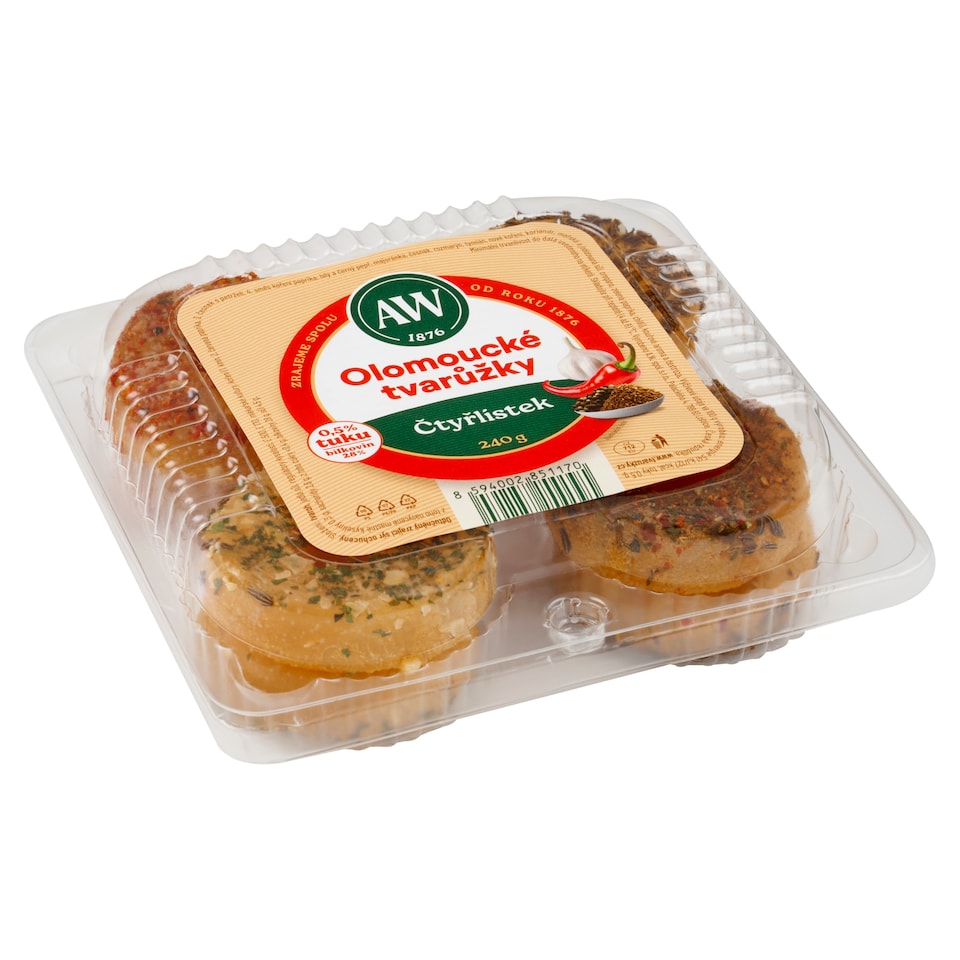 A.W. Olomoucké tvarůžky čtyřlístek 240g