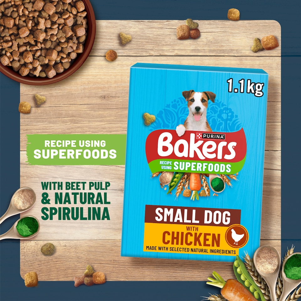 image 1 of Bakers Small Dog Food Chicken & Vegetables 1.1Kg